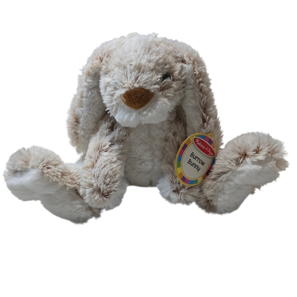 Melissa & Doug Fluffy Cream and Brown Bunny